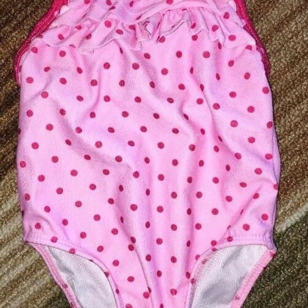 AL & RAY  Sz 18 Months Red & White Pink swimsuit